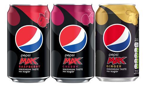 Pepsi MAX Flavours - Range - 300ml Cans