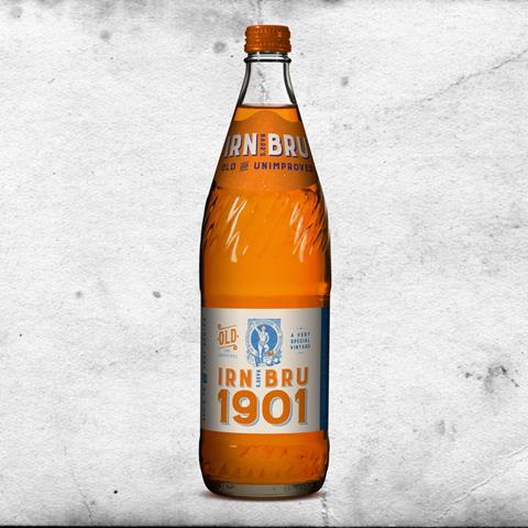 Irn-Bru 1901 glass bottle
