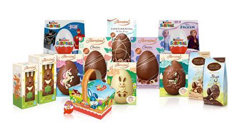 Ferrero Easter range shot plus kinder