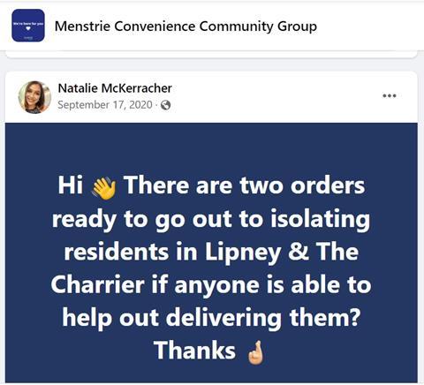 Menstrie Convenience Community Group