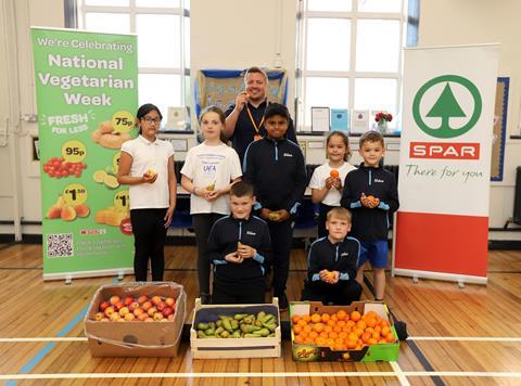 Spar visits Eldon Primary School 1