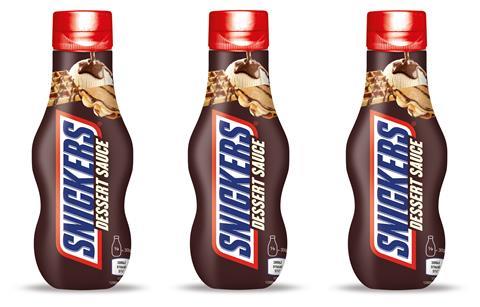 Snickers dessert sauce