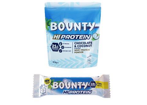 NEU Bounty 12 x  52 g  / Eiweiß Riegel Mars HI Protein Bar 