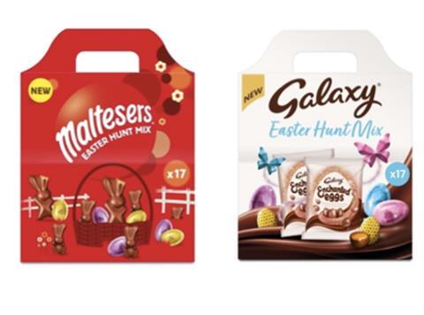Easter Hunt Mix sets from Maltesers and Galaxy chocolate
