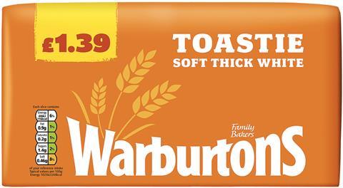 Warburtons PMP Toastie loaf