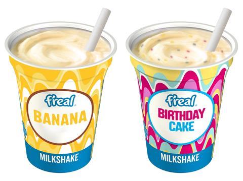 F'real Birthday Cake and Banana