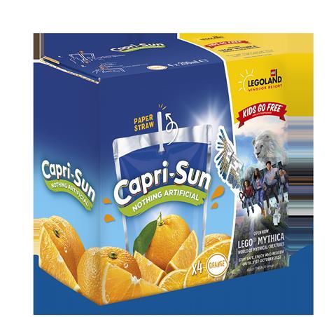 Capri-Sun Orange  4 pack - Legoland Packshot