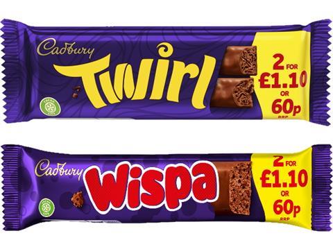 Cadbury Wispa Twirl PMP £1.10