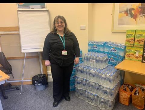 Family Shopper Broadoak water donation to local hospital