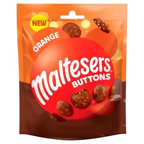 Orange Treat Bag of Maltesers Buttons