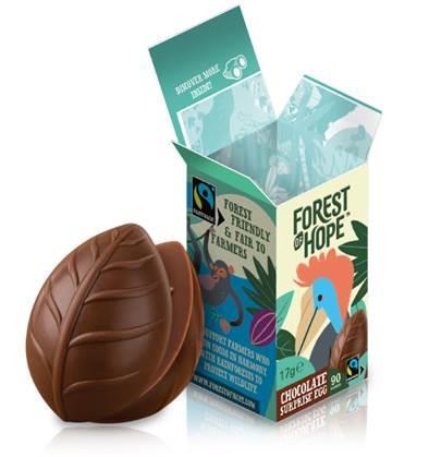 Fairtrade children's chocolate surprise egg
