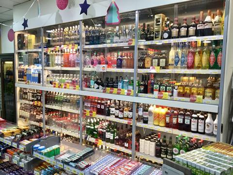 Budgens Islington_Alcohol on shop floor