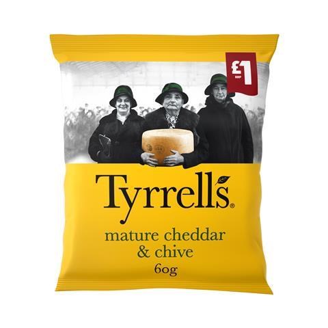 702536_Tyrrells Mature Cheddar and Chive Crisps 60g 1GBP PMP __WK720