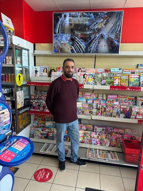 Hetal inside his store