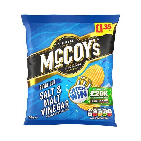 703051_McCoy's Salt & Malt Vinegar Sharing Crisps 65g 135GBP PMP Catch & Win (Cricket) _712758_S