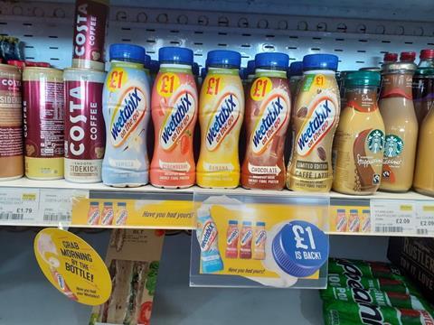 Weetabix PMPs in chiller_milk drinks