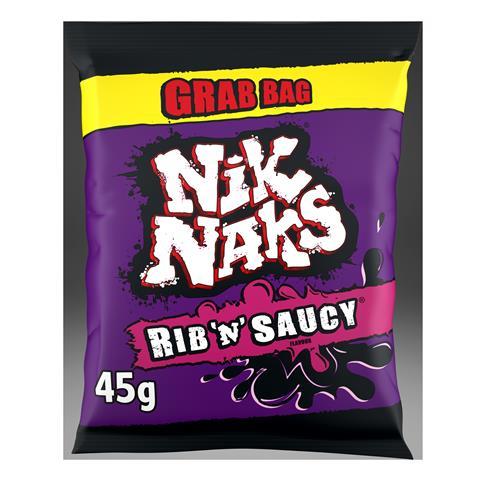 702904_Nik Naks Rib 'N' Saucy Grab Bag Crisps 45g _711314