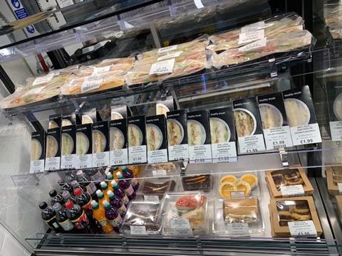Nisa Stamford_Delice to go counter with sandwiches, baguettes and cakes