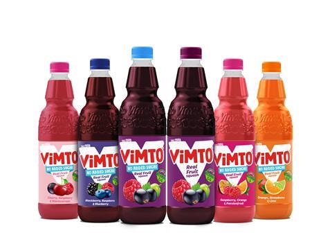 Vimto squash featuring added vitamin D and C