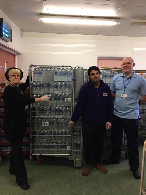 Nico_Taz delivers water to South Tyneside Hospital