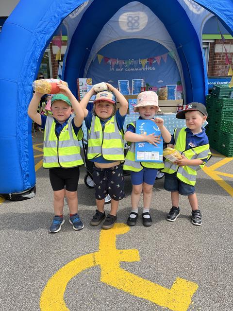 Collingham foodbank drive - Collingham and District Preschool