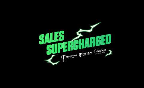 Green Sales Supercharged logo on a black background