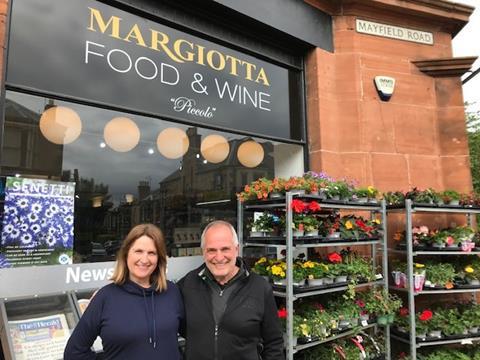 Audrey and Franco Margiotta outside their Mayfield Road branch