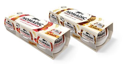 NOMADIC-MULTIPACK-YOGURT+OAT CLUSTERS-BOTH PACKS-ANGLED