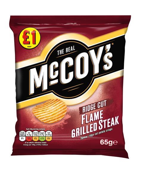 KP Snacks McCoy's Flame Grilled Steak