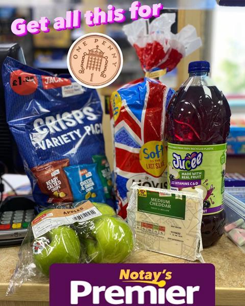 Notay's Snappy Shopper 1p lunch deal