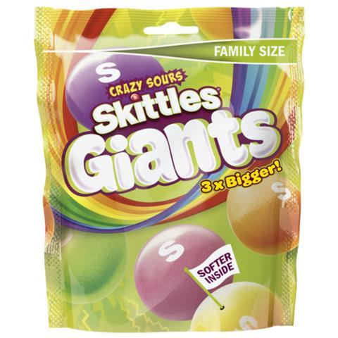 Skittles Giants Crazy Sours