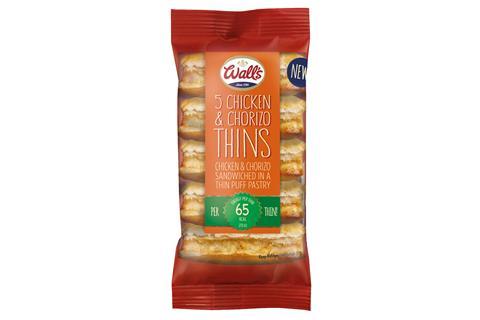 Wall’s Chicken and Chorizo Thins