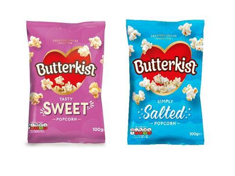 Butterkist new look KP Snacks