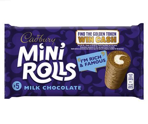Cadbury Mini Rolls on pack promo