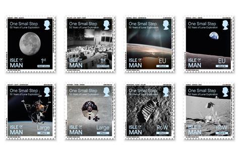 Isle Of Man Moon Landing Anniversary Stamps