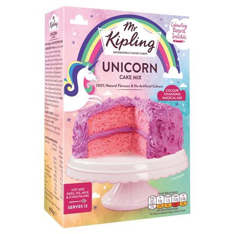 Mr Kipling Unicorn Cake Mix (angled)