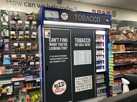 TOBACCO GANTRY SPAR MAXOL BELFAST