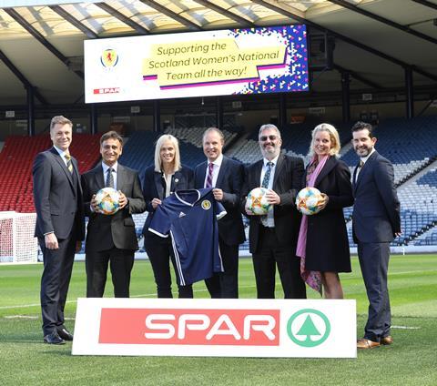 SPAR SCOTLAND FOOTBALL SPONSOR 