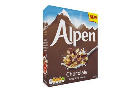 Alpen Chocolate. Muesli