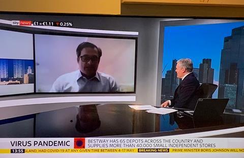 Sky News interview stills 