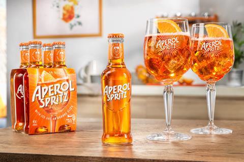 Aperol Spritz RTD bottle