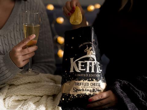 Kettle Truffled Cheese And A Splash Of English Sparking Wine