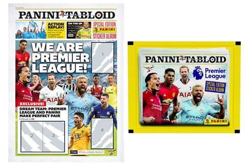Premier League Panini Tabloid Sticker Collection