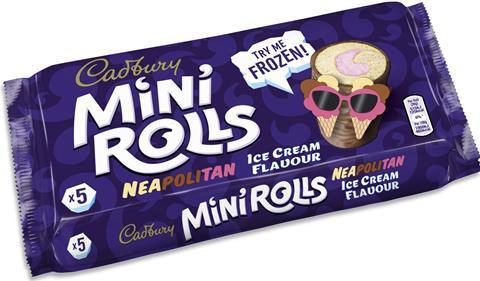 Cadbury Mini Rolls-ice cream flavours - Neopolitan  T14