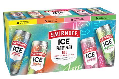 Smirnoff Masala Smirnoff Ice Party Pack_5410316973434_Angle_10x250ml