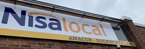 Nisa Local Duckworth Ln - fascia AMACOR