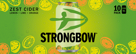 Strongbow Zest Cider 10x330ml multipack