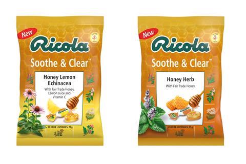 Ricola Soothe & Clear Range