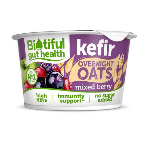 Biotiful Kefir Overnight Oats Mixed Berry