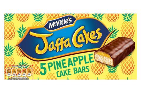 McVities Jaffa Cakes Pineapple Cake Bars